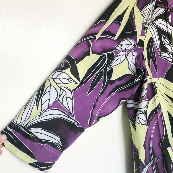 Additions by Chicos Full Zip Jacket Sz 3 XL Purple - Picture 4 of 8